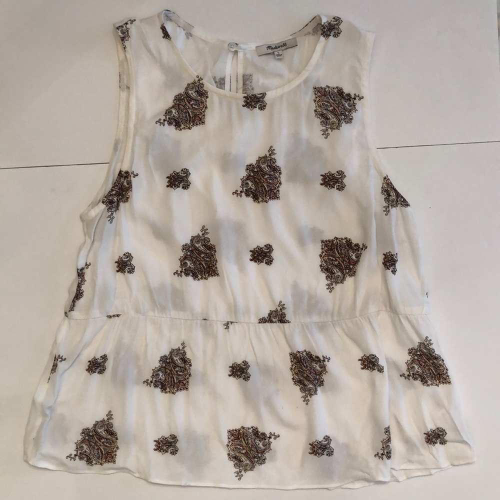 Madewell peplum tank